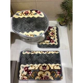 Jogo 3 Peças De Banheiro Com Estampa Floral Antiderrapante Boa Qualidade em Oferta na Shopee