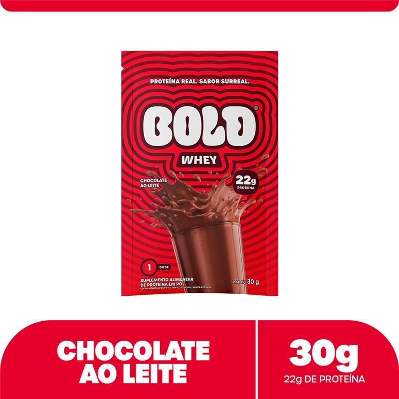 10x Dose Whey Protein Concentrado 80% - Sachês de 30g (22g de proteína) - BOLD