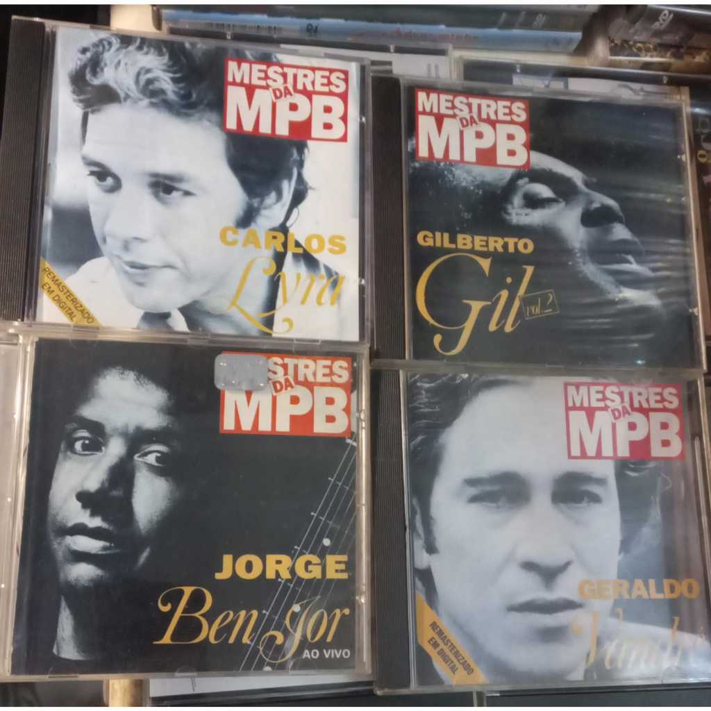 Cds Mestres da MPB - Continental WEA - Jorge ben jor Carlos Lyra Gilberto gil Vol 2 Geraldo vandré -ótimos alguns raros