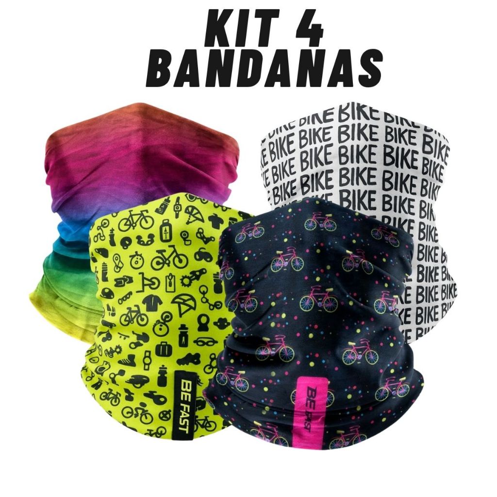 Bandanas Ciclismo Estampa Running Unissex Bicicleta Corrida Tubular Balaclava Toca