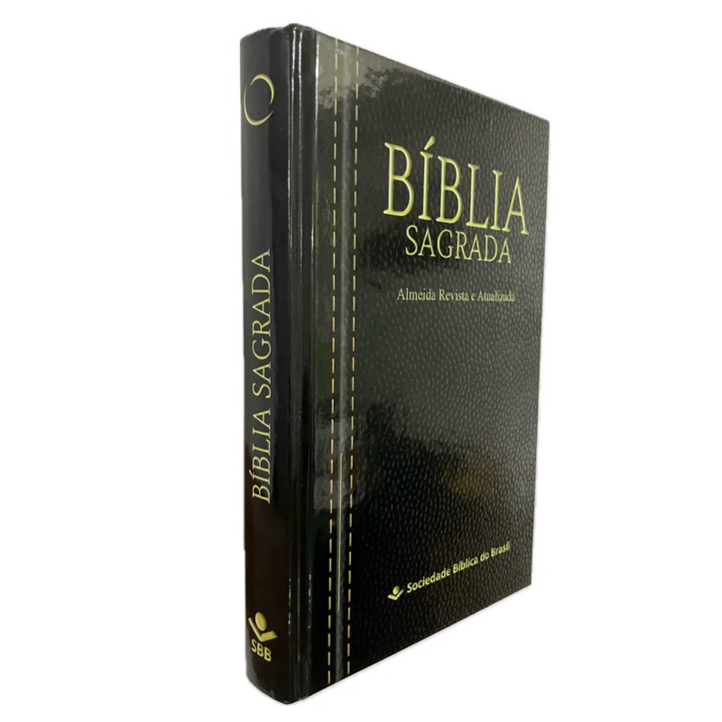 🛡📖Bíblia Sagrada Versão Almeida Revista e Atualizada ARA e Nova Almeida Atualizada - NAA Capa Preto Fosco _ Presente em Oferta na Shopee