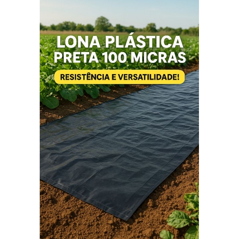 Lona Plástica 100 Micras para Obras, construção, jardinagem