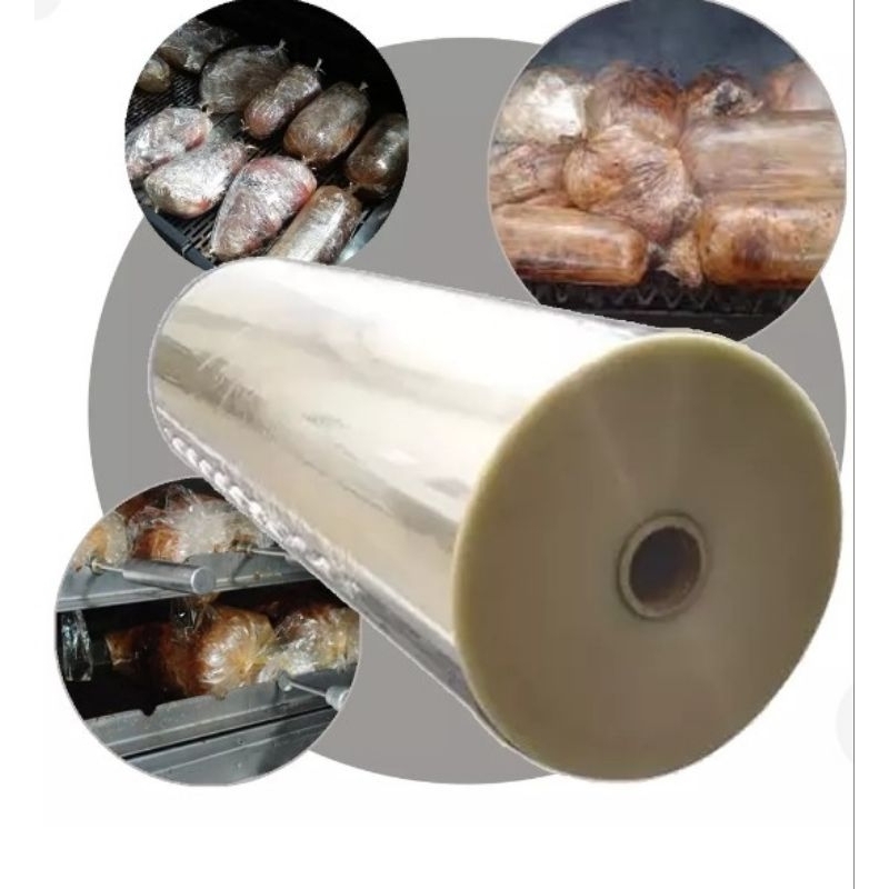 Bobina papel celofane Poliéster 60cmx400 metros para churrasco e assados