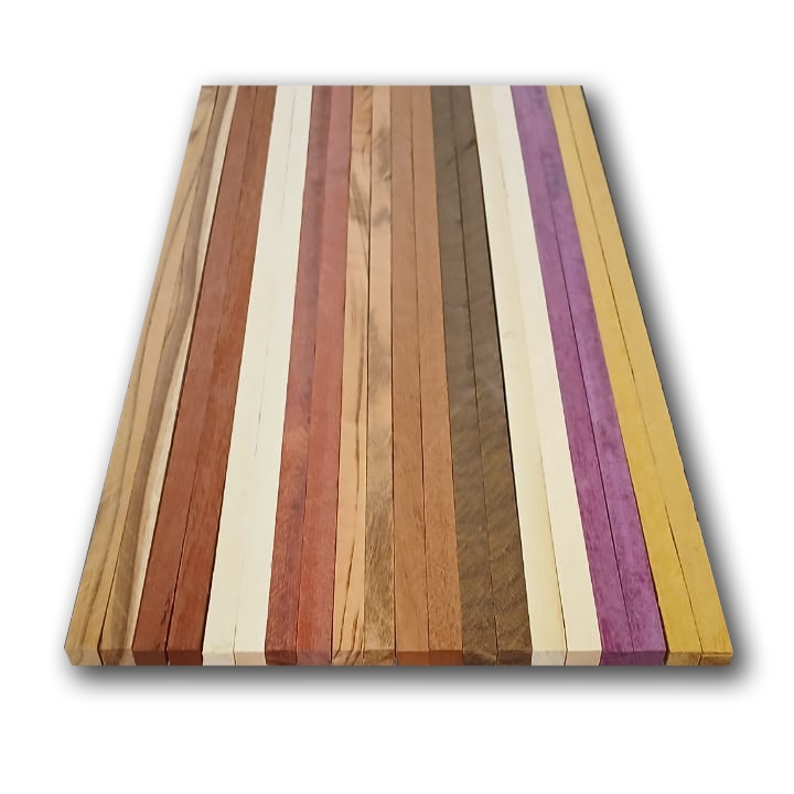 18 Pç - Varetas Madeiras Nobre = 40 x1 x1cm