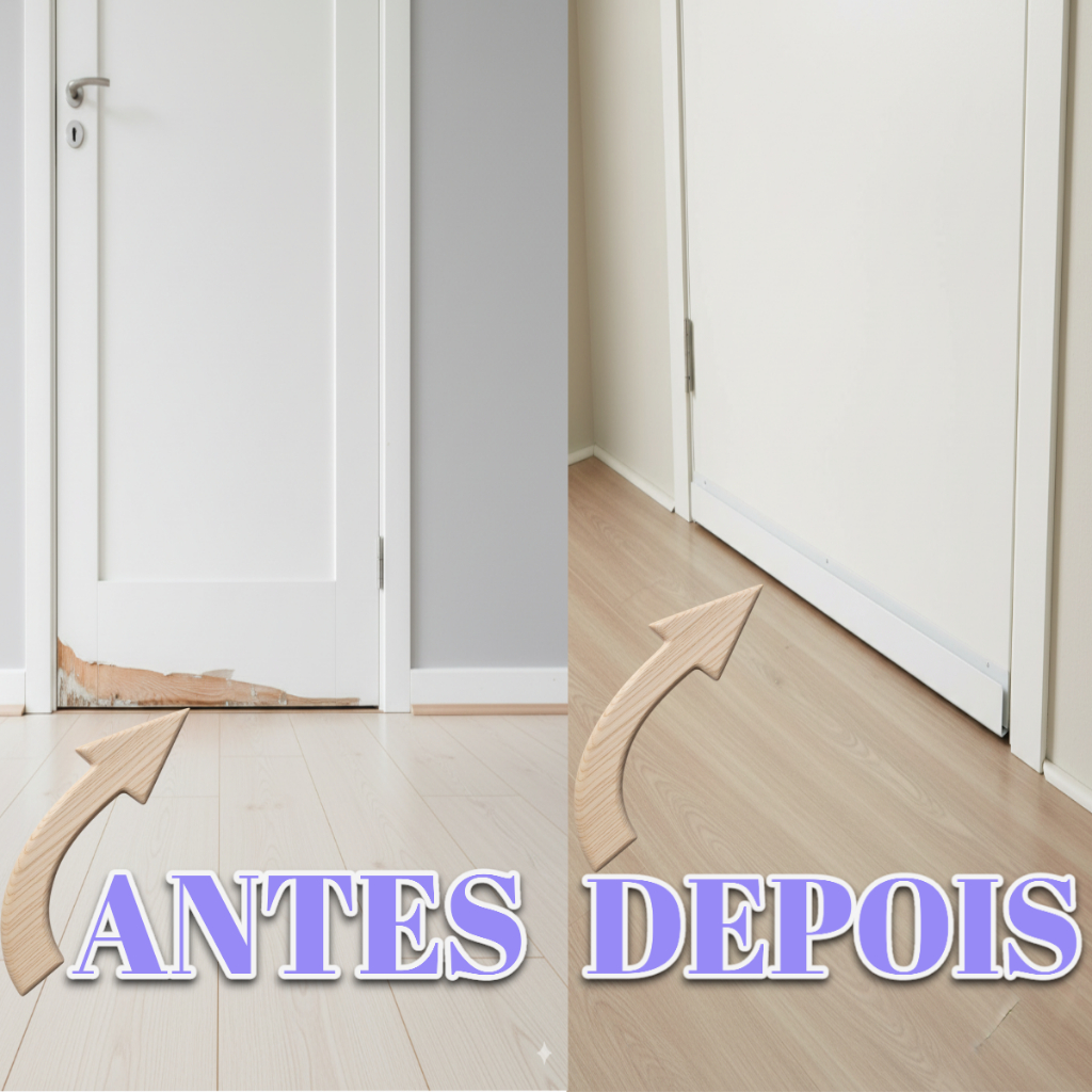 Salva Porta Proteção Cor Branco Contra Umidade de 60cm 70cm 80cm 90cm — imagem 2 de 2