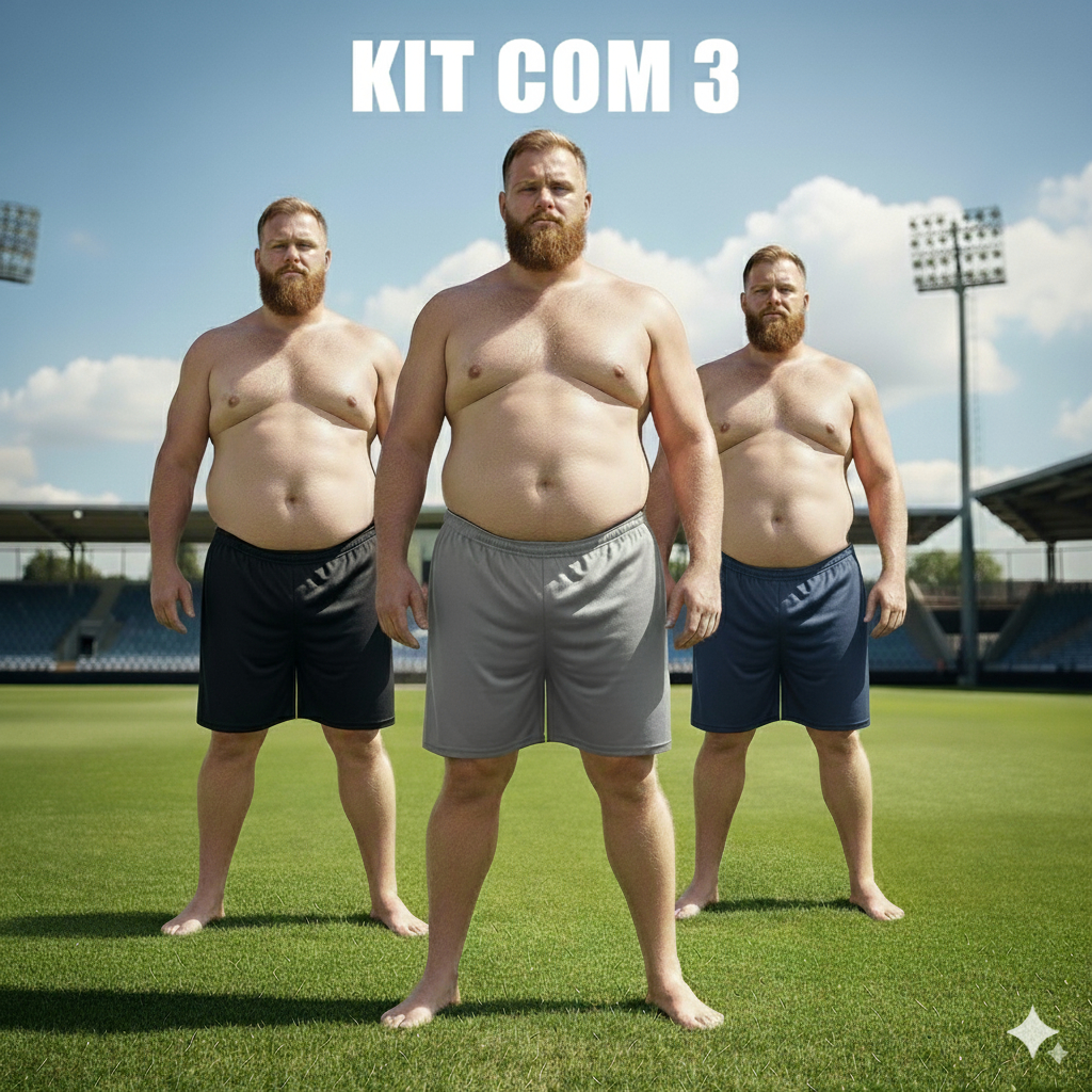 KIT 3 BERMUDAS OU 1 UNIDADE PLUS SIZE MASCULINA G1 ao G5 CORPO GRANDE GORDO CONFORTÀVEL BARATO ENORME