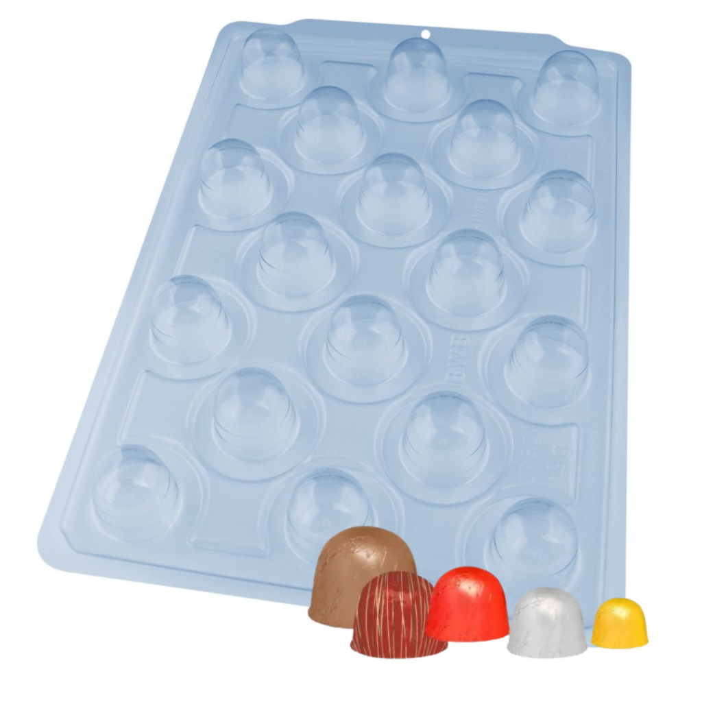 3506 - Forma De Acetato Com Silicone 3 Partes SP 813 Mini Trufa  - BWB