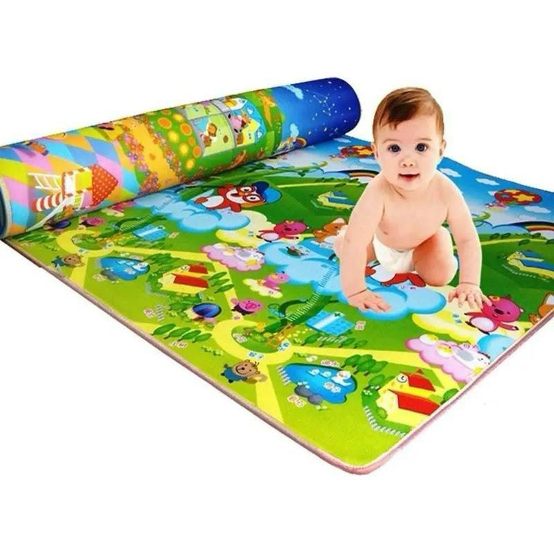 Tapete de Atividades Térmico Escolha Estampa 120x90 Infantil Emborrachado Educativo Bebê Crianças Tatame Dobrável