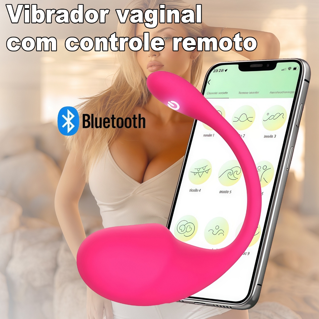 Golfinho Vibrador Feminino · Controle Bluetooth pelo App · Discreto e Potente · Recarregável em Oferta na Shopee