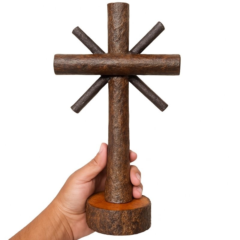 🪵 Cruzeiro de Jurema Preta – Proteção e Força Espiritual Artesanal