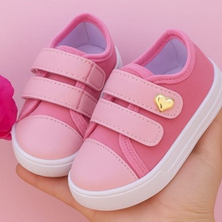 Tênis Casual Menina Leve Rosa 18 ao 27 em Oferta na Shopee