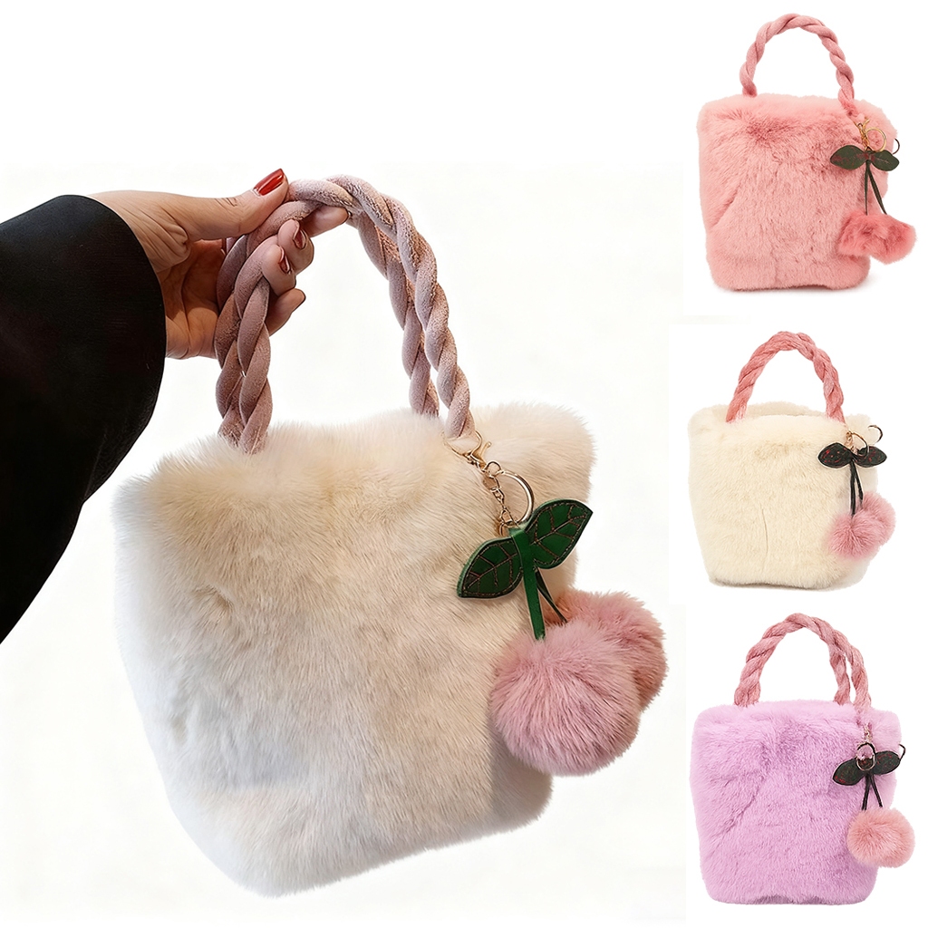 Bolsa De Ombro Feminina De Pelúcia Felpuda em Oferta na Shopee