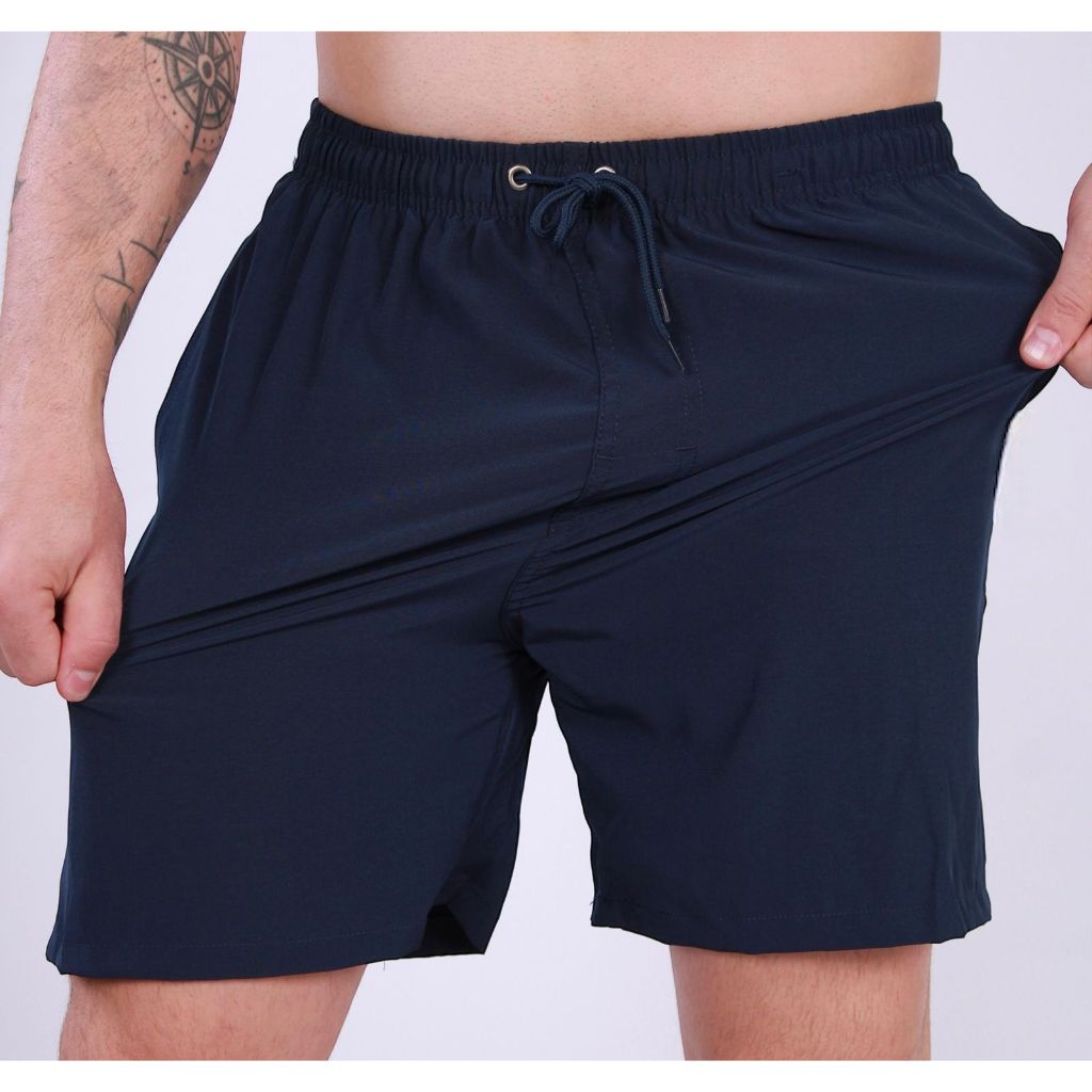 Shorts Elastano Premium de Academia Esportivo Bermuda com Dri Fit Refletivo