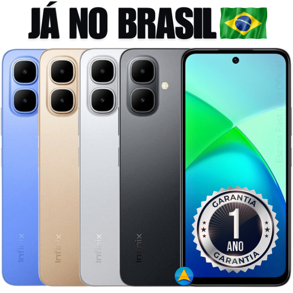 Celular infinix Smart 10 128GB + 8GB de RAM 4G Dual Chip Câmera 13MP - Pronta entrega