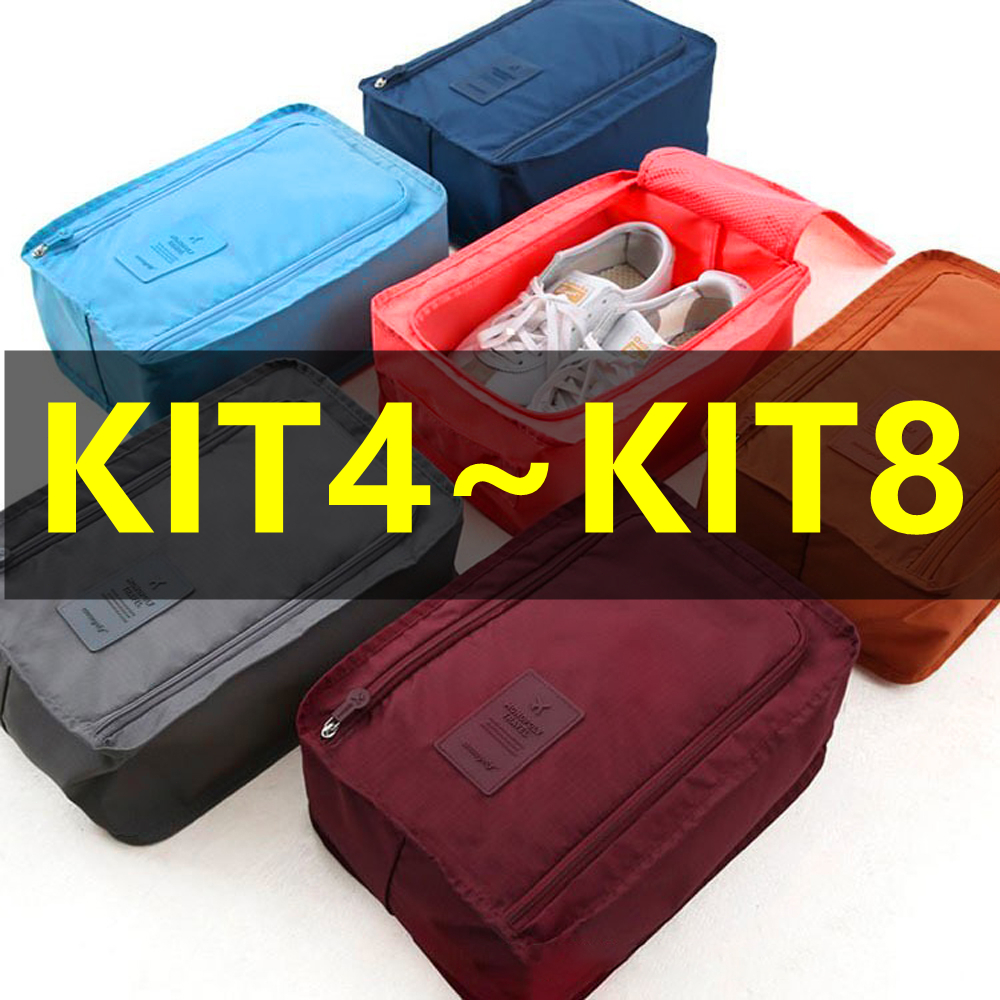 Bolsa Organizadora Sacos De Sapato Organizador KIT4 /6/8 Pano Portátil Necessaire Viagem Porta Viagem Organizador