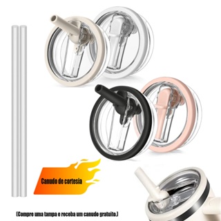 1Tampa Flip de Reposicao Prova de Vazamentos e 1 Canudo Acessórios Para Copos Térmicos 1200ML 40 0Z/887ML 30OZ em Oferta na Shopee