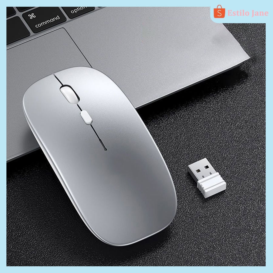 Interface USB sem fio 2.4G portátil de carregamento de modo duplo mouse bluetooth