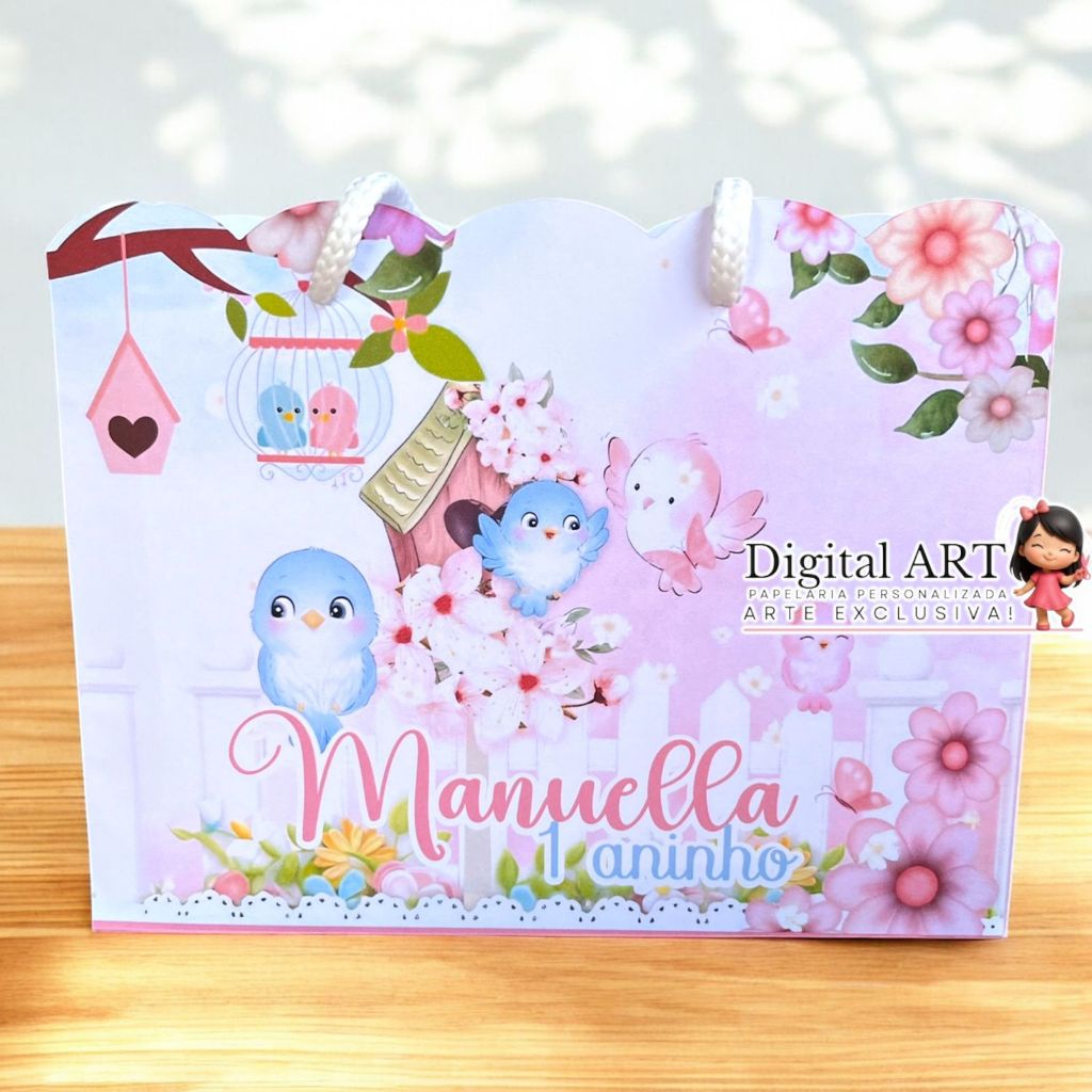 SACOLINHA JARDIM BORBOLETAS Personalizado | Sacolinha | Lembrancinha | Mimos | Aniversário ENCANTADO