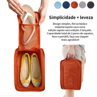 Sacos De Sapato Organizador De Pano Portátil Com Zipers Necessaire Bolsa Organizadora Sap…