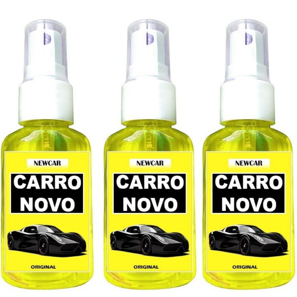Kit 3 Cheirinho CARRO NOVO Spray Automotivo para Carro Aromatizante de Qualidade Concentrado NEWCAR