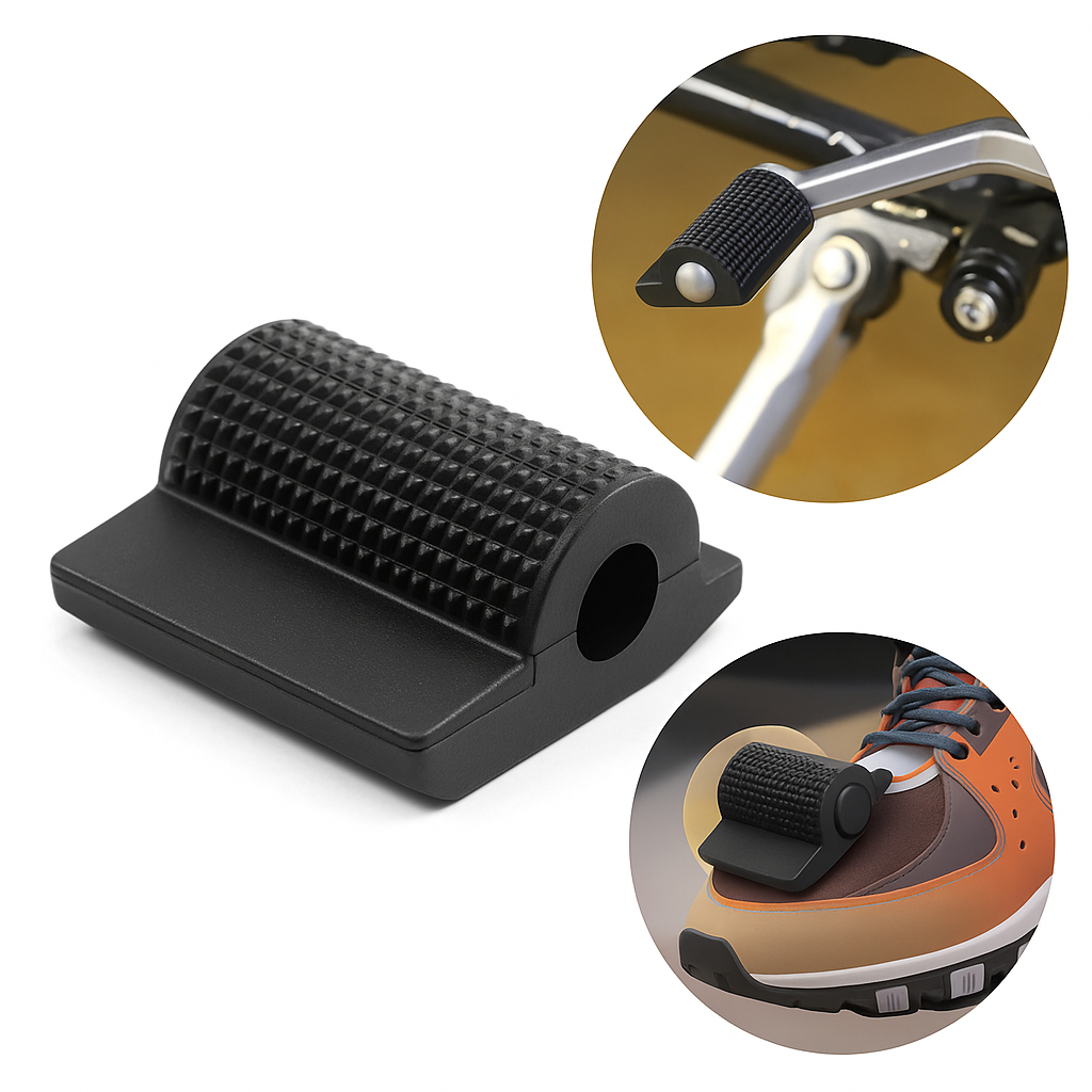 Protetor De Tênis E Calçados Universal Borracha Pedal Cambio Trocador De Marcha Cambio Moto Motocicleta Motoboy