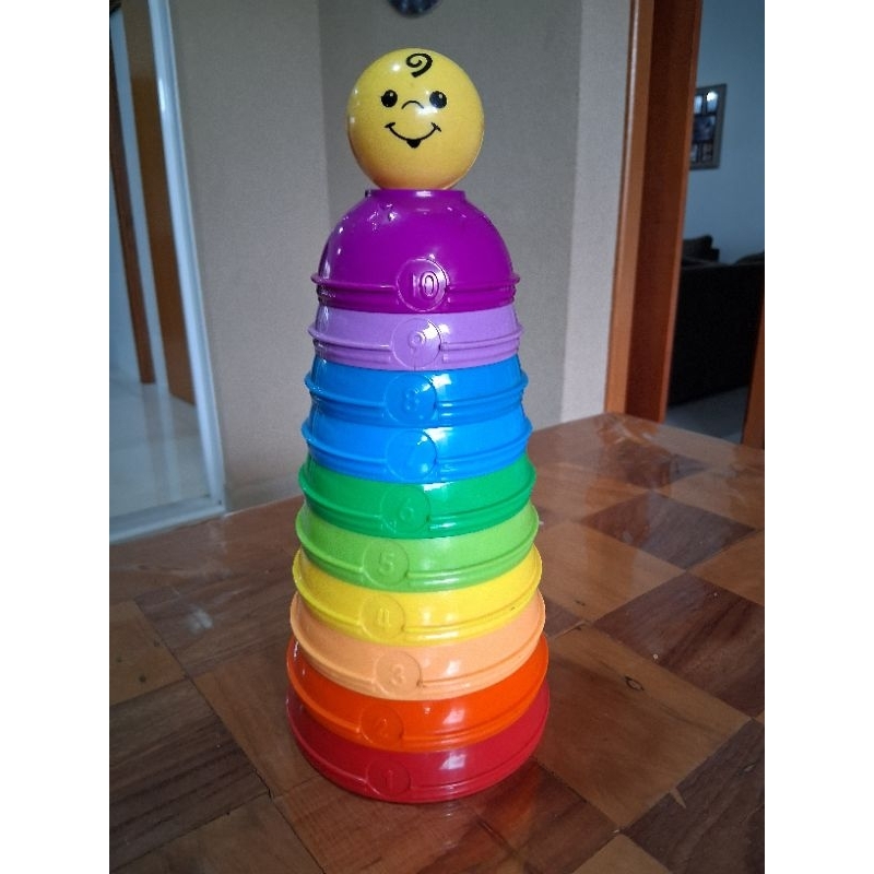 Brinquedo educativo torre de empilhar Fisher Price