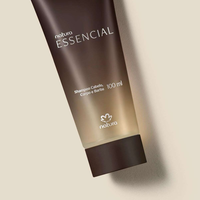 Shampoo Cabelo Corpo e Barba Essencial 100 ml