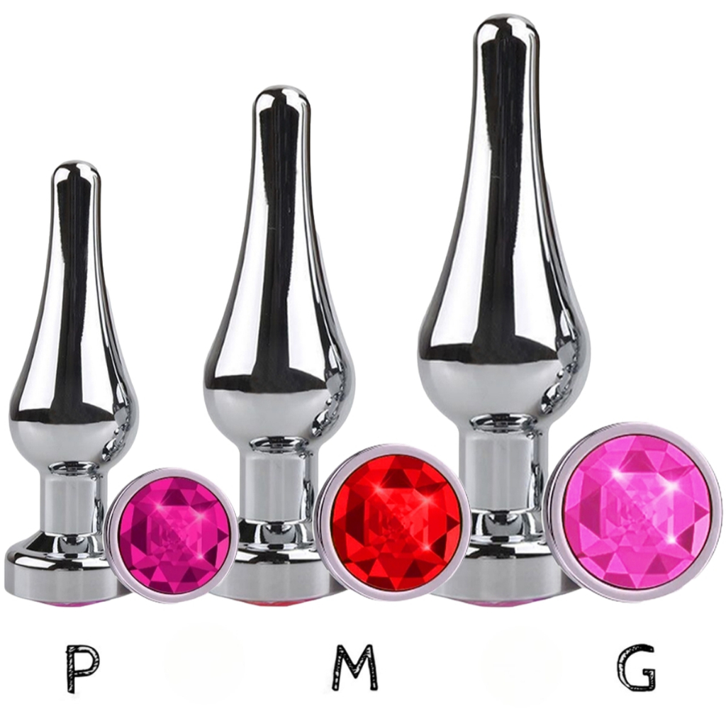 Plug Anal Inox P M G Cônico Joia Excita Estimula Masturbador Fetiche Casal Amor Sado BDSM Sex Shop em Oferta na Shopee