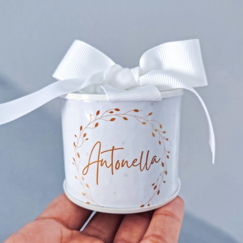 Kit mini tubolatas personalizadas 5x6 batismo - chá de bebê, revelação, lembrancinhas maternidade, batizado, aniversário