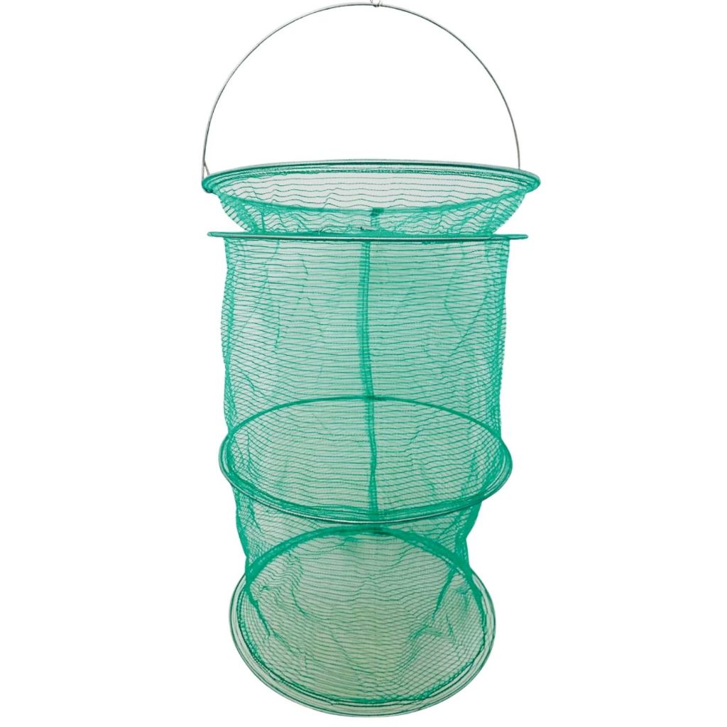 Samburá Covo Saco Nylon Para Peixe Com Tampa Nº 05 56x36cm Verde