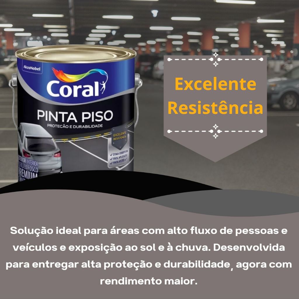 Detalhes do Tinta Coral Pinta Piso Resistente 3,6lts