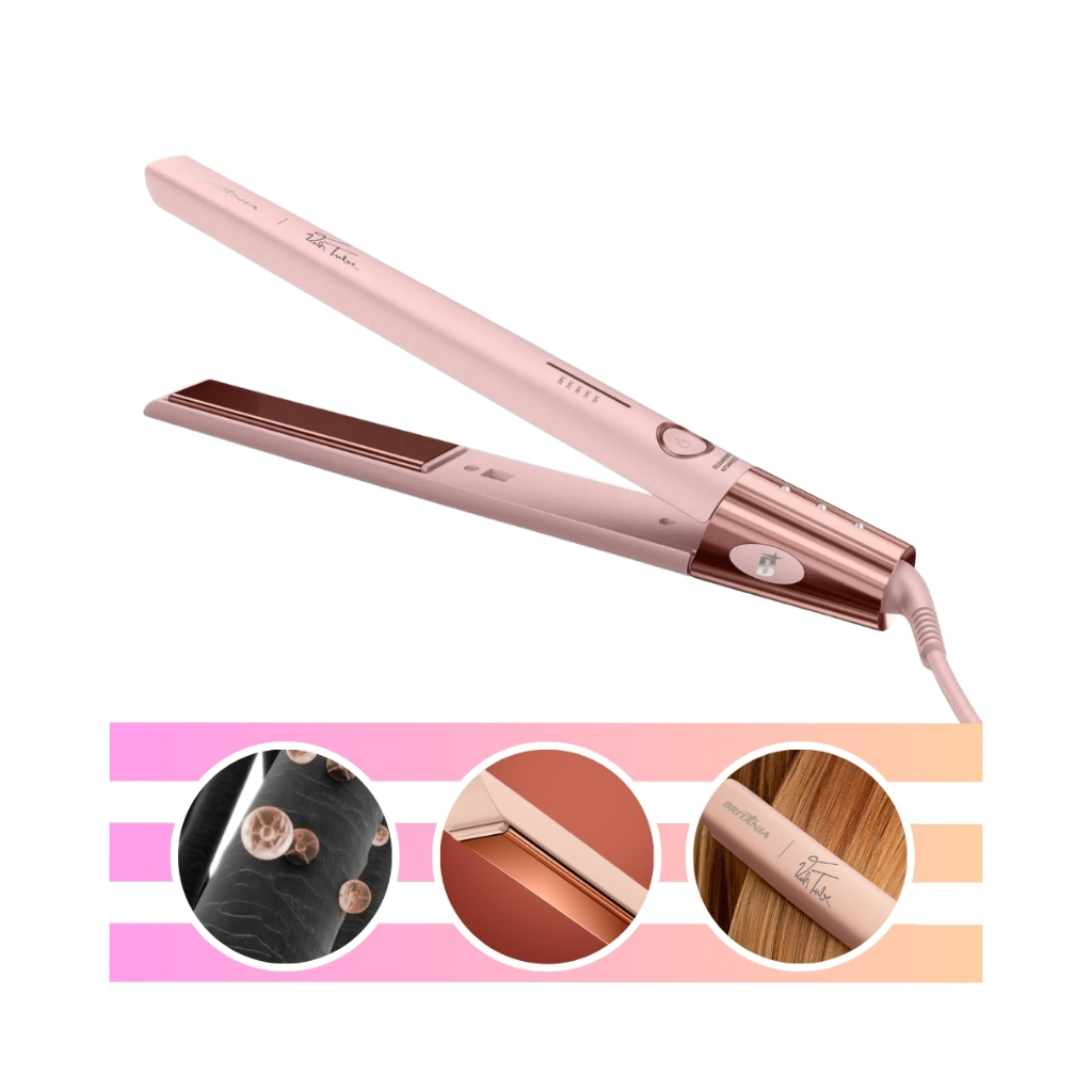 Prancha De Cabelo Bpr04 Linha Viih Tube 230 Graus Bivolt Britânia em Oferta na Shopee