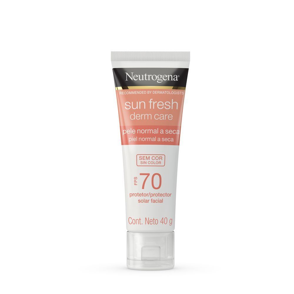 Protetor Solar Facial Neutrogena Sun Fresh Derm Care Sem Cor FPS 70 40g em Oferta na Shopee