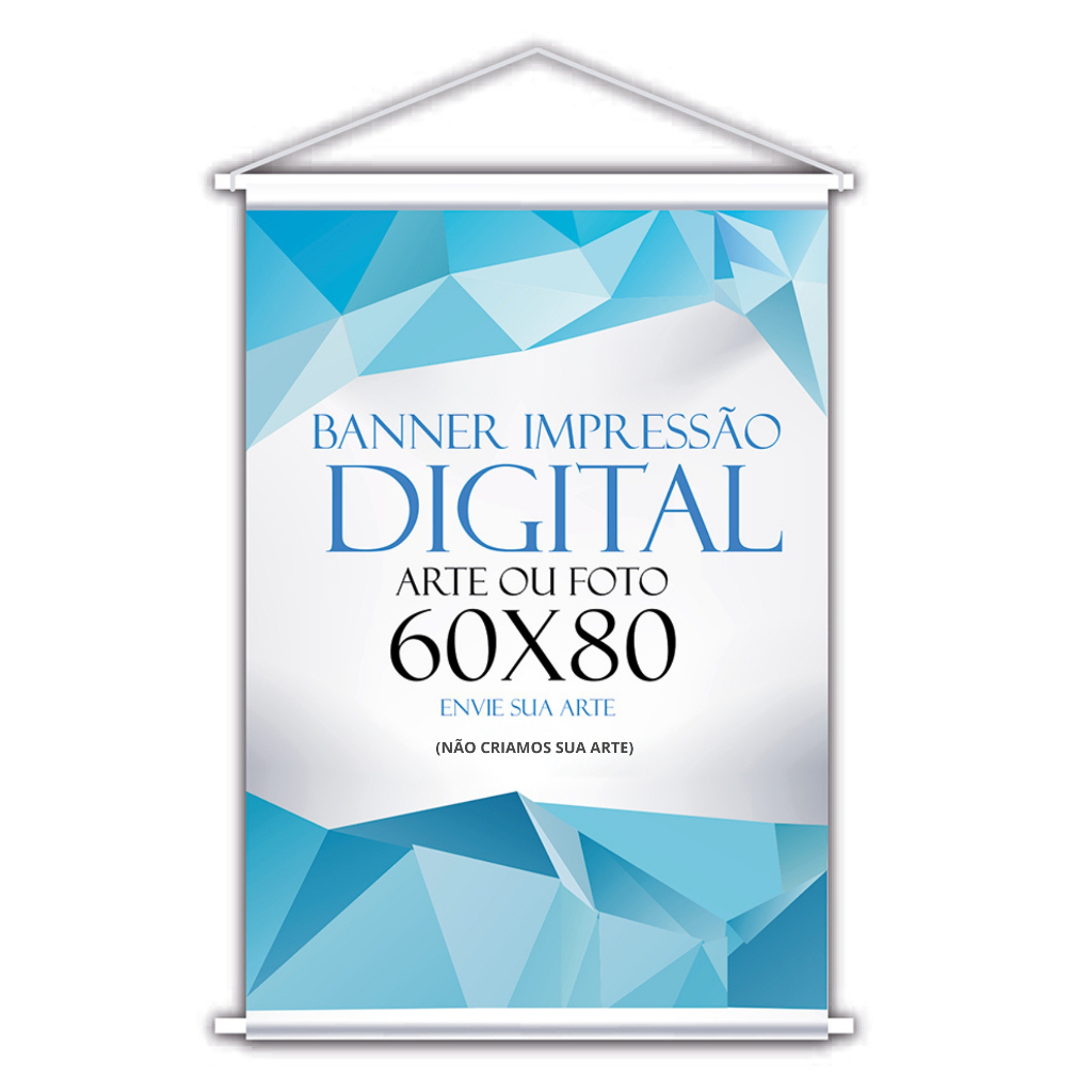 Banner personalizado 60x80 (NOS ENVIE A ARTE POR MENSAGEM) em Oferta na Shopee