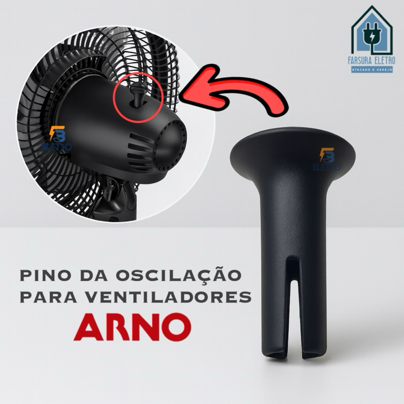 Pino Botão Oscilação Ventilador Arno Vf30 Ts40 Ts55 Sf30
