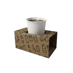 Kit 100 Unidades Suporte Porta-Copos Para Delivery Lanchonete Milkshake