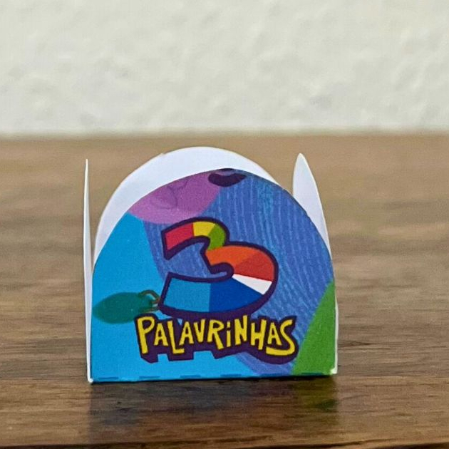 Forminha de doce brigadeiro personalizada 3 Palavrinhas /Lembrancinhas, Forma Brigadeiro, Festa Aniversário Infantil