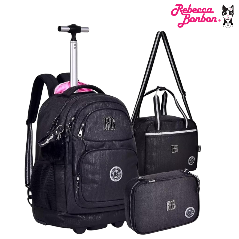 Kit Mochila Rebecca Bonbon Preta: Onde Comprar | BuscaProdutos