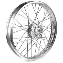 Roda Calha Jante Dianteira Titan 150 04 á 13 Fan 150 09 á 13 Start 160 Raios 4mm Inox/Cromado Disco