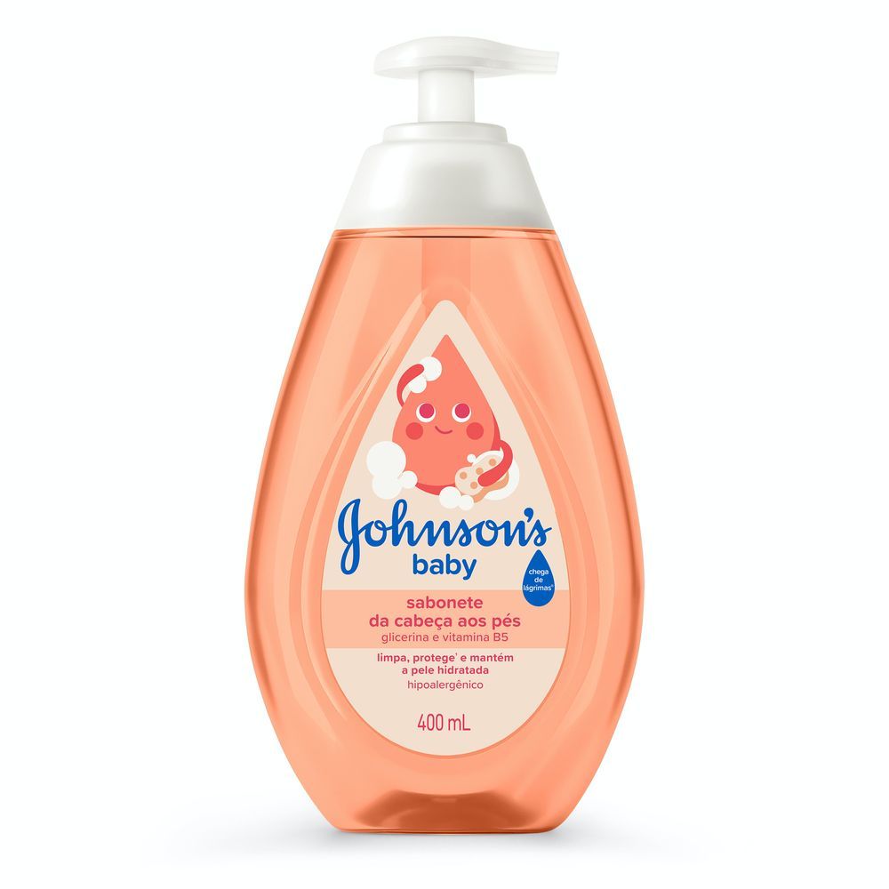 Sabonete Líquido Johnson's Baby Cabeça aos Pés 400ml em Oferta na Shopee