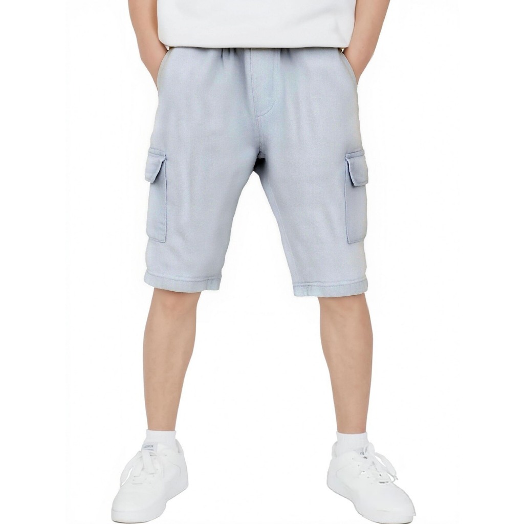 Bermuda Cargo Jeans masculina jogging Grande 6 Bolsos