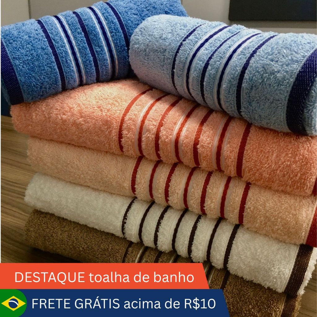 Toalha de Banho Grande 80x150 Grossa 515g Super Macia e Absorção Amsterdã