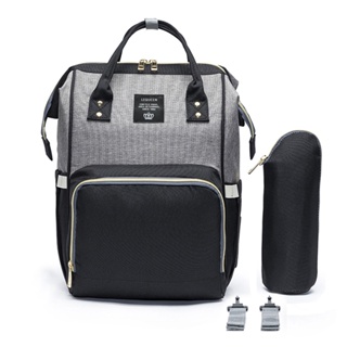 Mochila Bolsa Maternidade Lequeen Original Porta Mamadeira em Oferta na Shopee