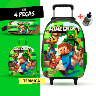 Kit Mochila Escolar Game + Lancheira Térmica + Estojo em Oferta na Shopee
