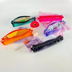 Estojo Porta Escova de Dente Estojo Escolar Transparente Colorido Tubinho Estojo Pequeno Estojo Fino