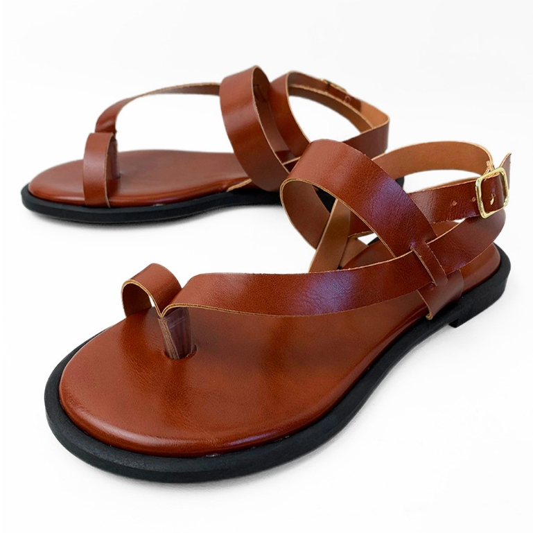 Sandália Feminina de Dedinho Rasteirinha Rasteira da Moda Sandália Feminina com Fivela Ref. 037/24 em Oferta na Shopee