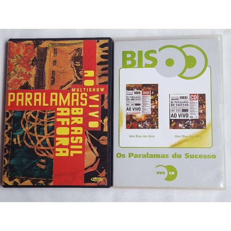 2 dvd + cd os Paralamas do sucesso uns dias ao vivo + Brasil afora participações pitty ze ramalho titas frejat djavan
