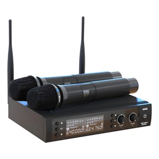 Microfone de Mão Duplo AKG Sem Fio Profissional WP300-Dual Bastão Dinâmico Cardióide Antena Dupla em Oferta na Shopee