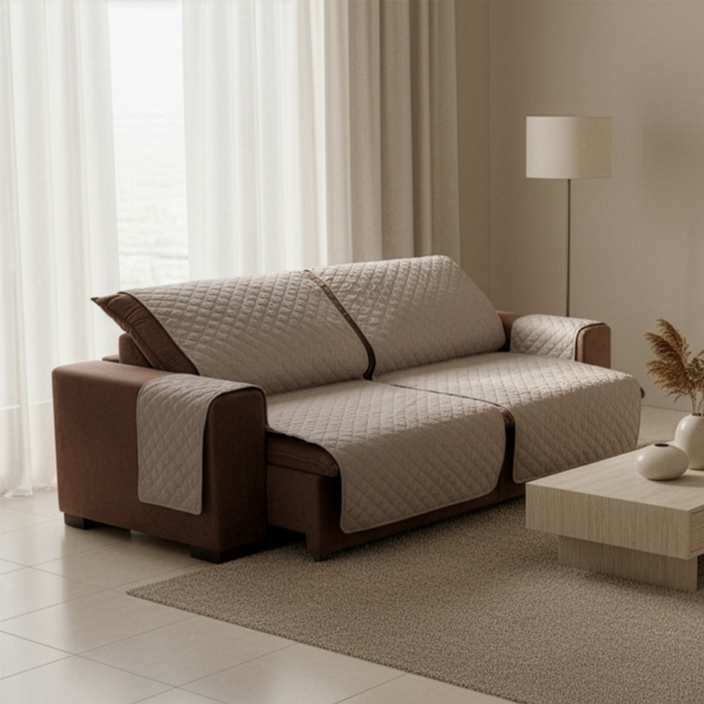 Protetor Capa De Sofá 1,80m x 2,40m Matelado Para Sofá Retrátil Black Friday