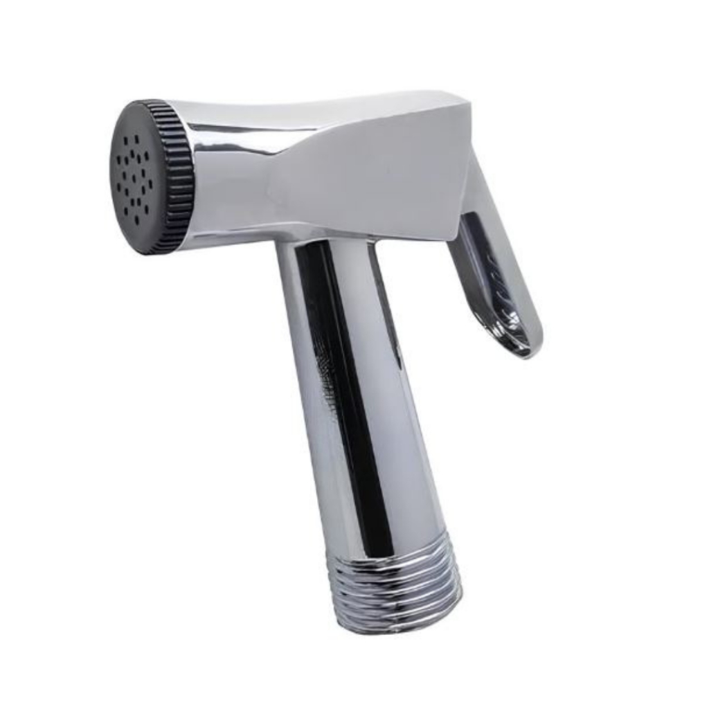 Gatilho Para Ducha Higiênica Em Metal Cromado Lavabo Banheiro + Suporte